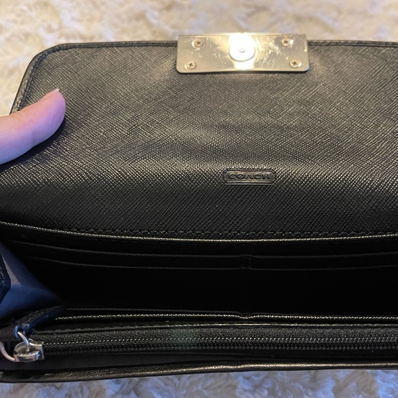 Genuine Coach Signature Wallet black and grey - Picture 5 of 14